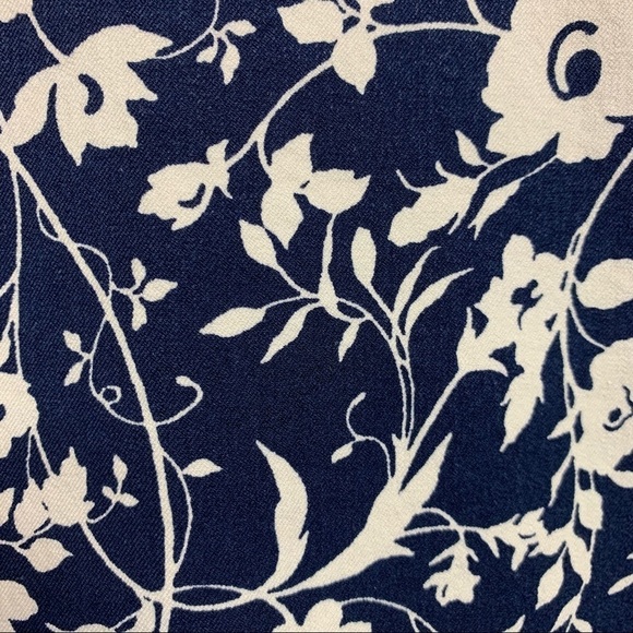 Talbots Chatham Blue Floral Crop Ankle Pants NWOT - Picture 12 of 12